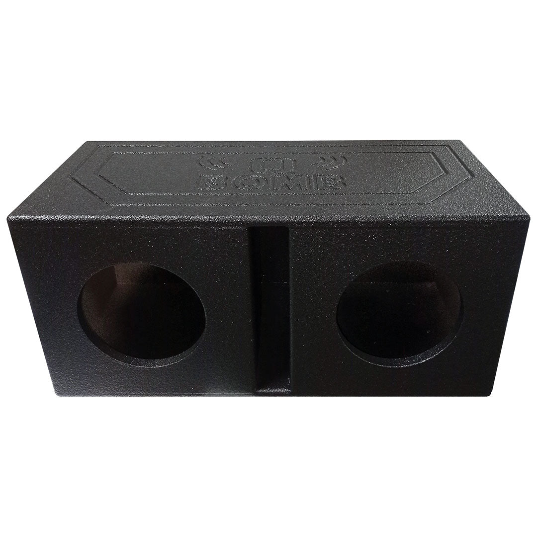 QBOMB Dual 8" Slot Ported Subwoofer Enclosure - 1.0 cu.ft. Per Sub