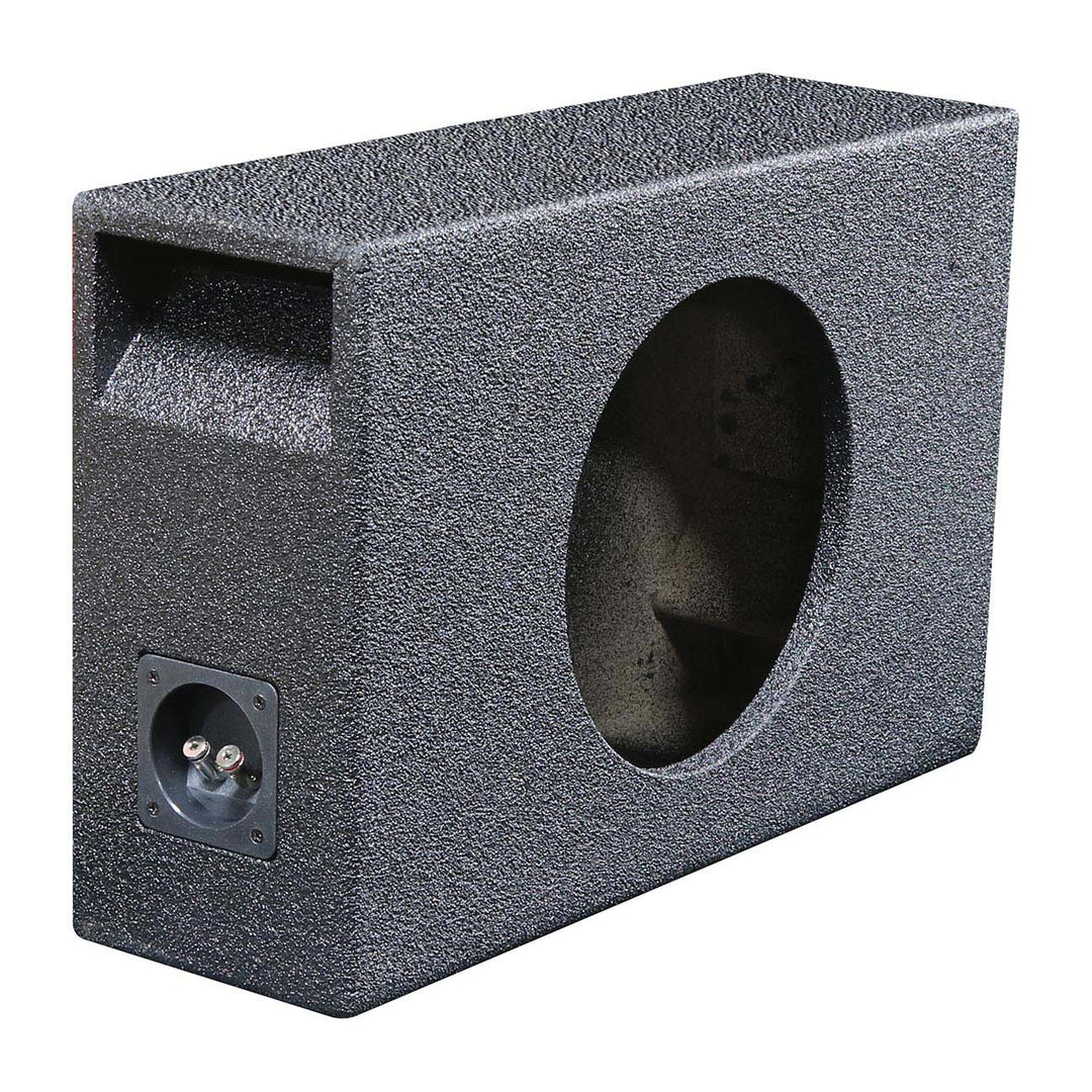 QBOMB Single 10" Behind Seat Ported Subwoofer Enclosure - 0.75 cu.ft.