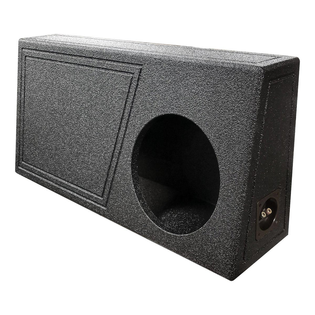 QBOMB Single 10" Behind Seat Ported Subwoofer Enclosure - 1.17 cu.ft.