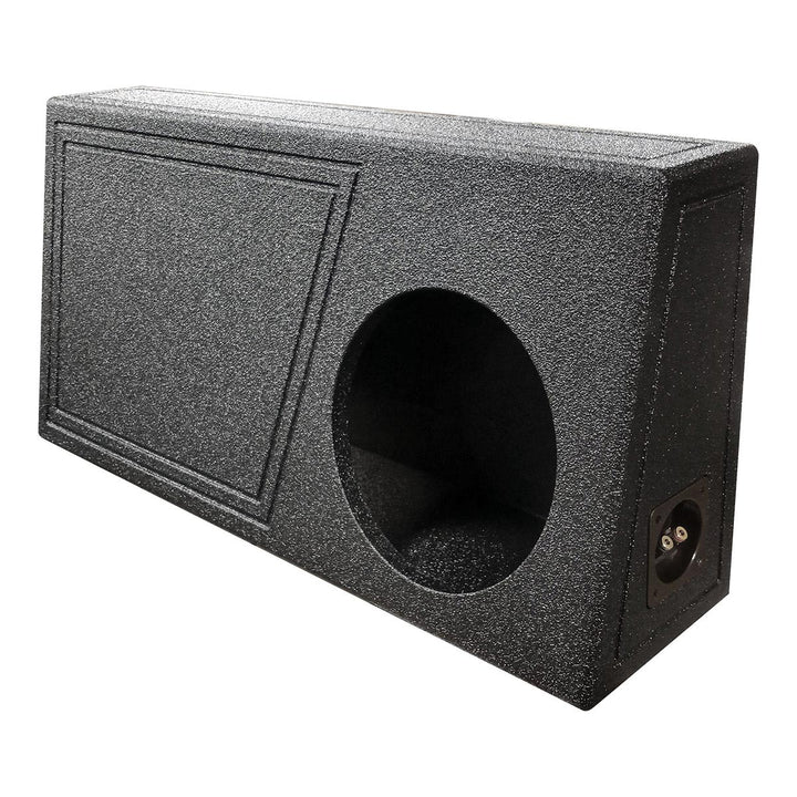 QBOMB Single 10" Behind Seat Ported Subwoofer Enclosure - 1.17 cu.ft.