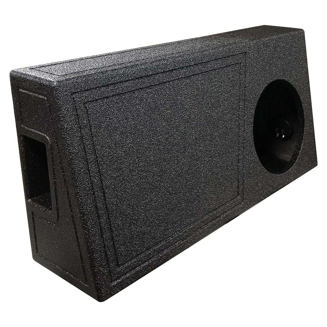 QBOMB Single 10" Behind Seat Ported Subwoofer Enclosure - 1.17 cu.ft.