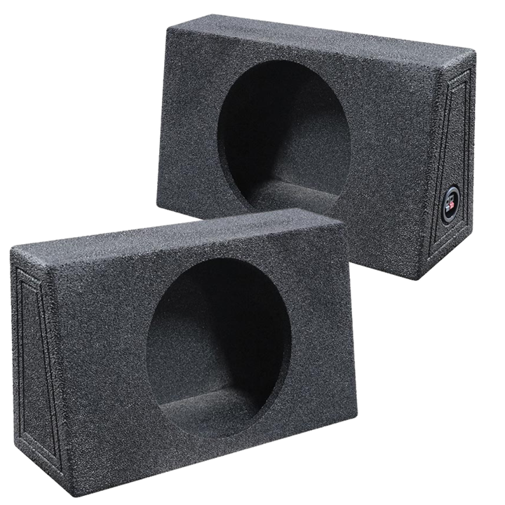 QBOMB Dual 12" Behind Seat Sealed Subwoofer Enclosures - 1.1 cu.ft. Each