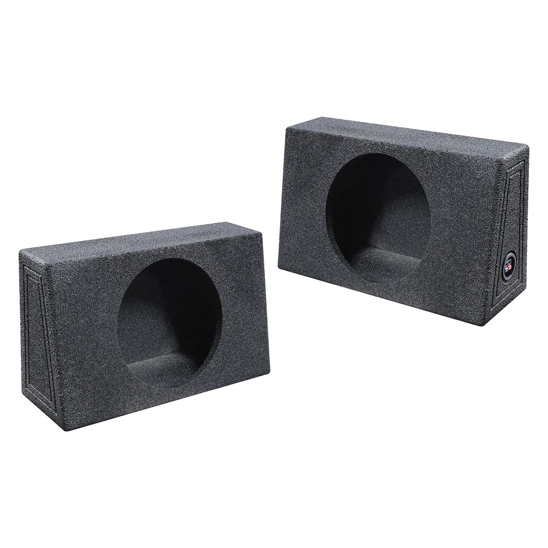QBOMB Dual 12" Behind Seat Sealed Subwoofer Enclosures - 1.1 cu.ft. Each