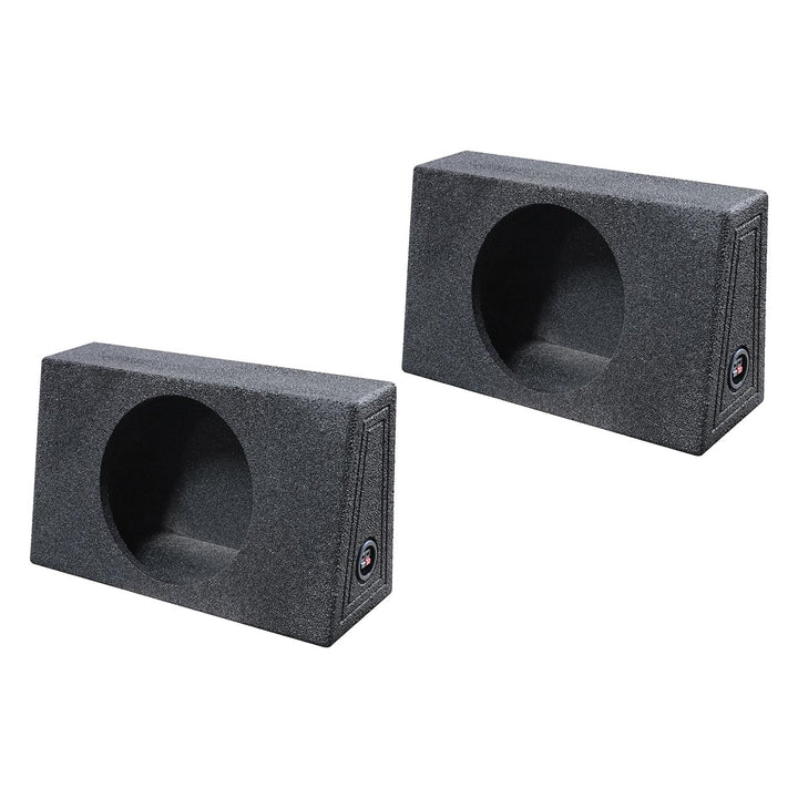 QBOMB Dual 10" Behind Seat Sealed Subwoofer Enclosures - 1.1 cu.ft. Each