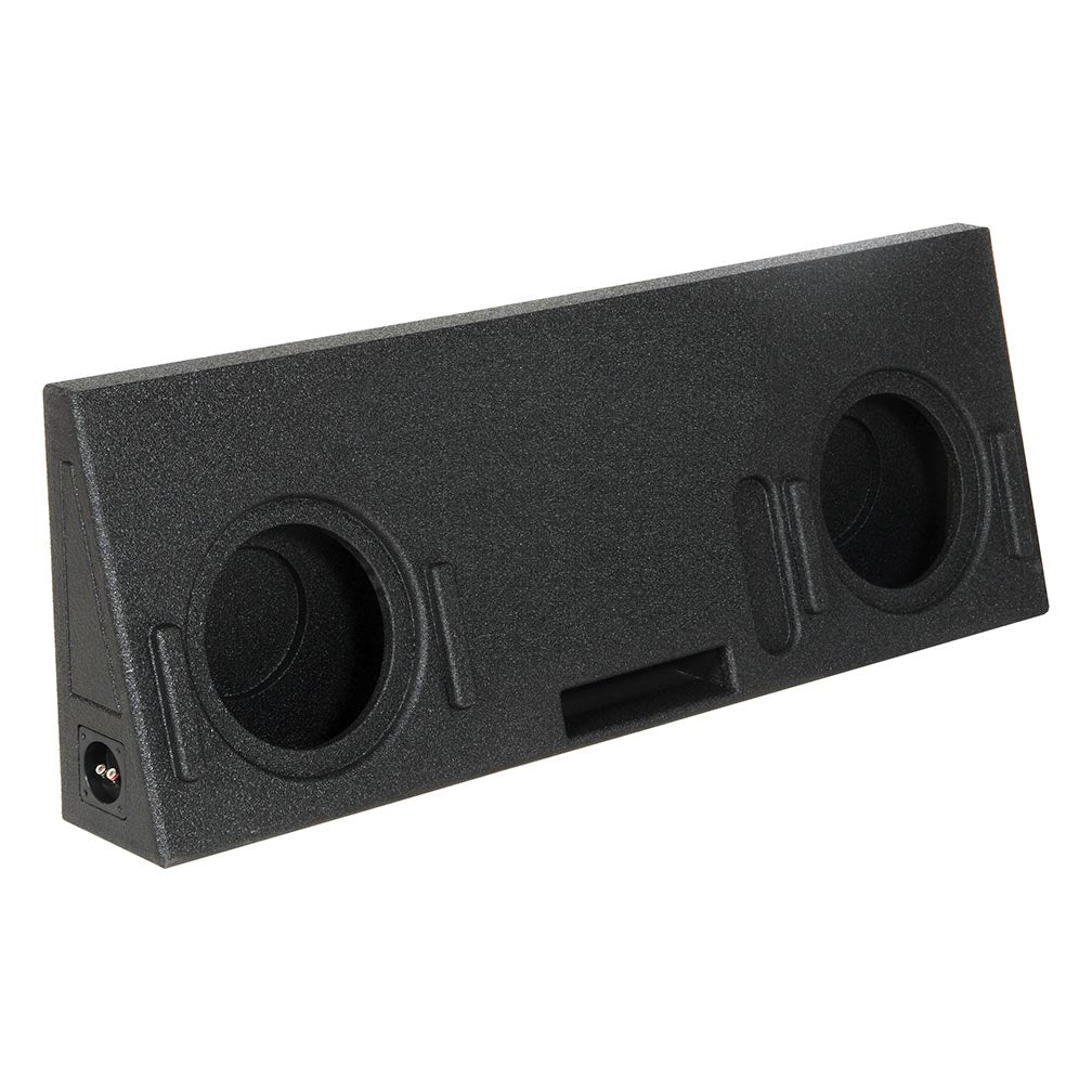 QBOMB Dual 10" Slot Ported Subwoofer Enclosure - Fits 2014-21 Toyota Tundra Crew Max