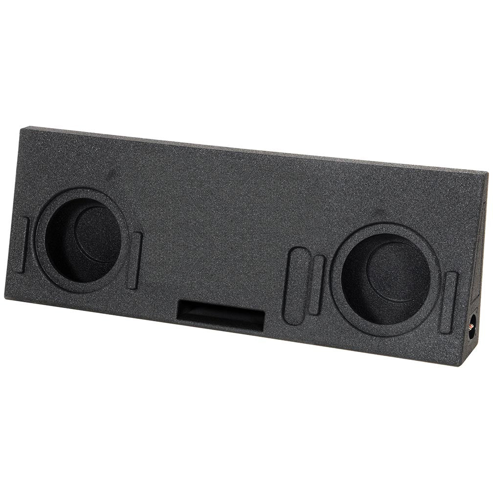 QBOMB Dual 10" Slot Ported Subwoofer Enclosure - Fits 2014-21 Toyota Tundra Crew Max