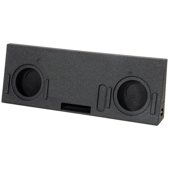 QBOMB Dual 10" Slot Ported Subwoofer Enclosure - Fits 2014-21 Toyota Tundra Crew Max