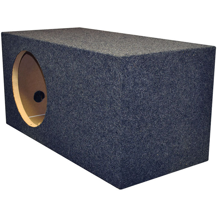 Single 12″ Slot Ported Subwoofer Enclosure - 3.70 cu.ft. Tuned to 37Hz