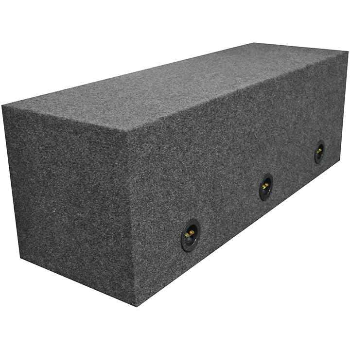 Triple 12" Heavy-Duty Sealed Subwoofer Enclosure - 1.2 cu.ft.Per Sub