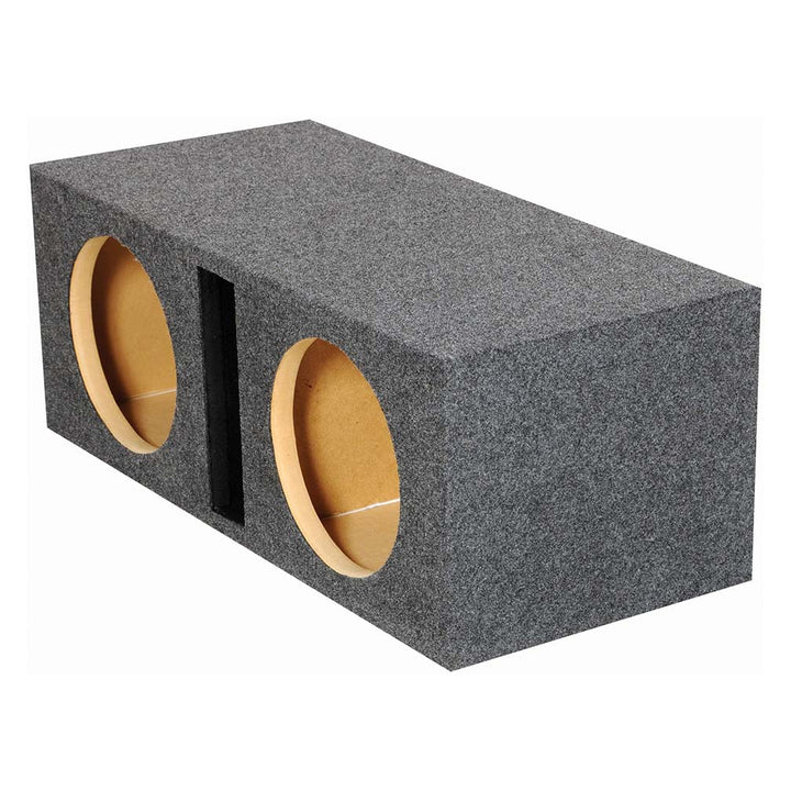 Dual 10" Slot Ported Subwoofer Enclosure - 1.10 cu.ft. Per Sub Tuned to 38Hz