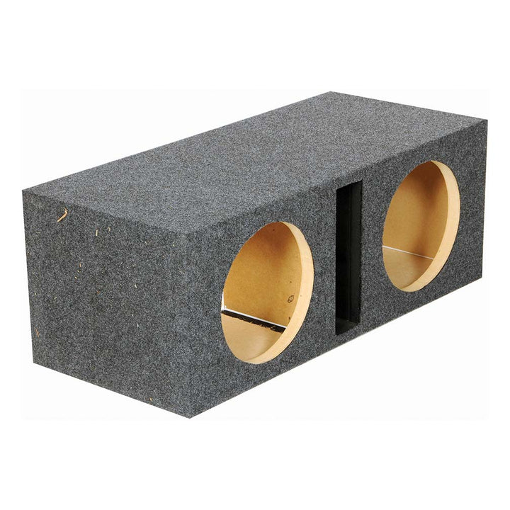 Dual 10" Slot Ported Subwoofer Enclosure - 1.10 cu.ft. Per Sub Tuned to 38Hz