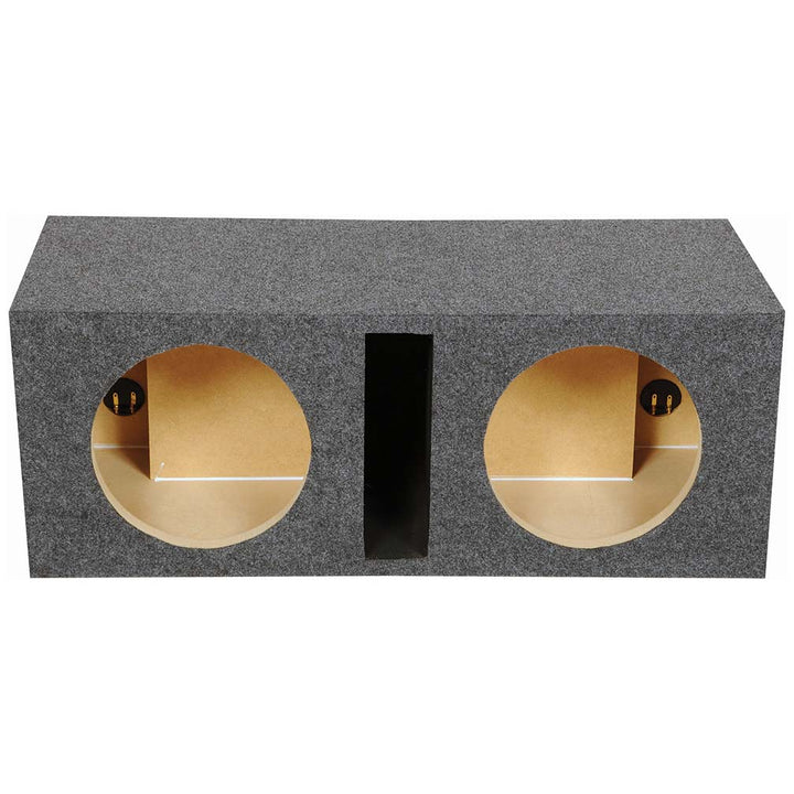 Dual 10" Slot Ported Subwoofer Enclosure - 1.10 cu.ft. Per Sub Tuned to 38Hz
