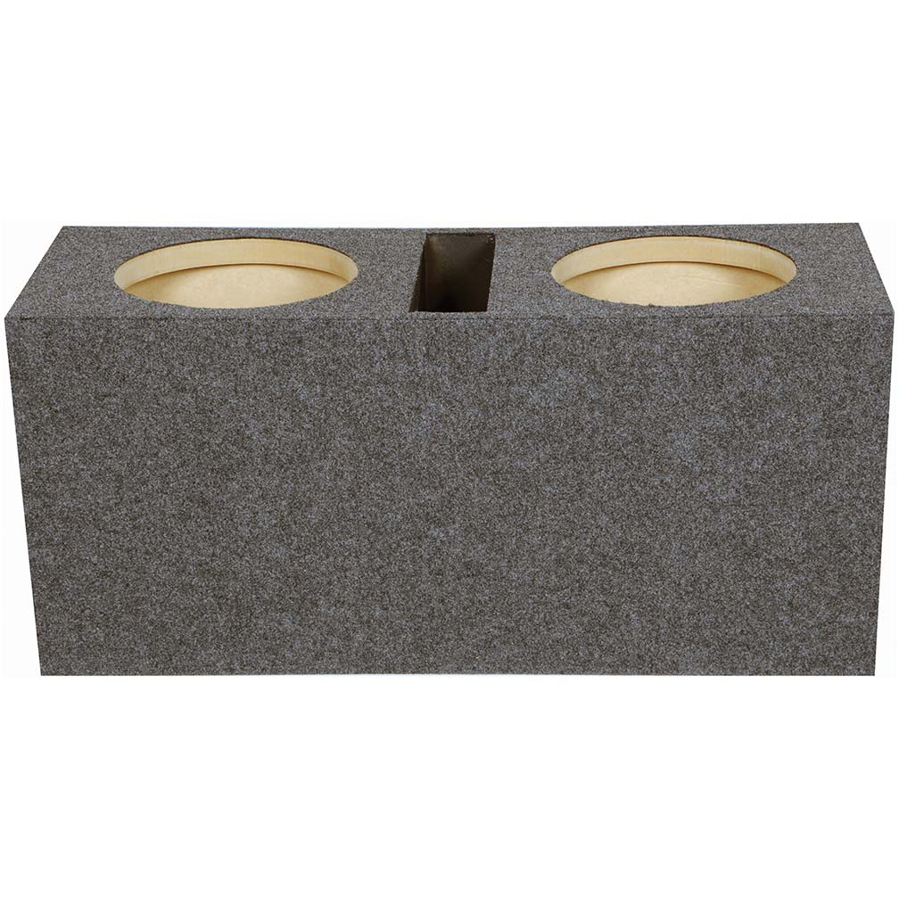 Dual 10" Slot Ported Subwoofer Enclosure - 1.10 cu.ft. Per Sub Tuned to 38Hz