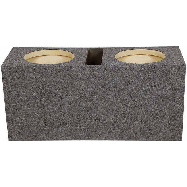 Dual 10" Slot Ported Subwoofer Enclosure - 1.10 cu.ft. Per Sub Tuned to 38Hz