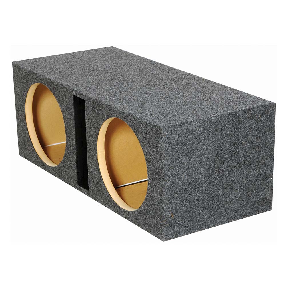 Dual 12" Slot Ported Subwoofer Enclosure - 1.60 cu.ft. Per Sub Tuned to 39Hz