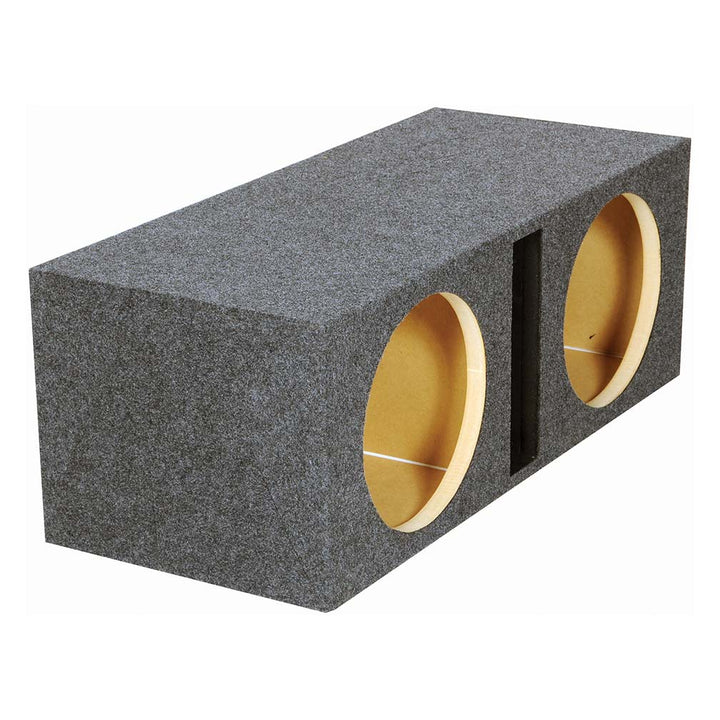 Dual 12" Slot Ported Subwoofer Enclosure - 1.60 cu.ft. Per Sub Tuned to 39Hz