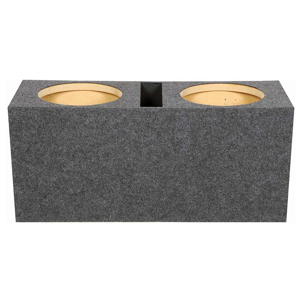 Dual 12" Slot Ported Subwoofer Enclosure - 1.60 cu.ft. Per Sub Tuned to 39Hz