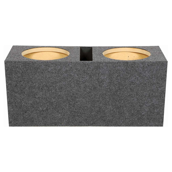 Dual 12" Slot Ported Subwoofer Enclosure - 1.60 cu.ft. Per Sub Tuned to 39Hz
