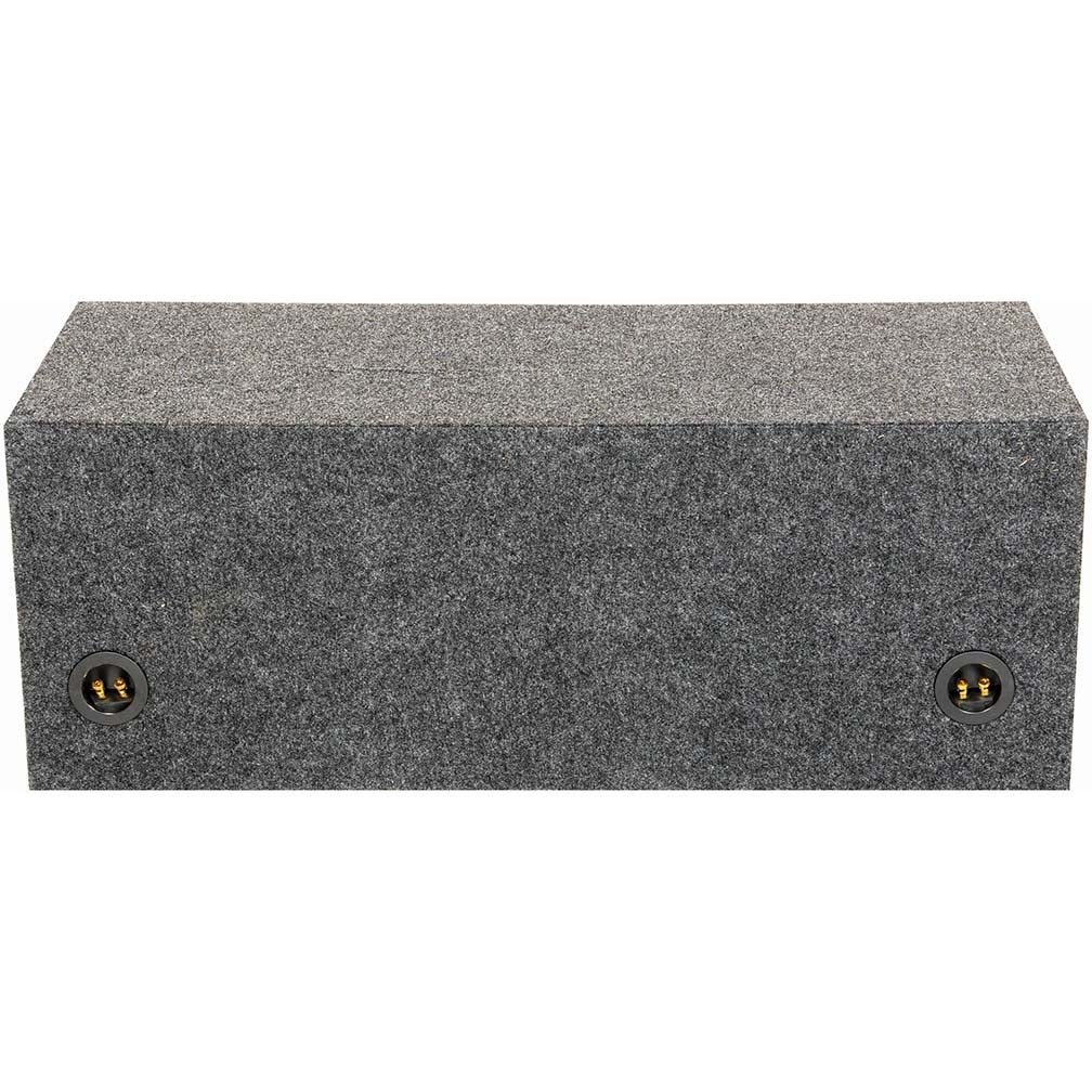 Dual 12" Slot Ported Subwoofer Enclosure - 1.60 cu.ft. Per Sub Tuned to 39Hz