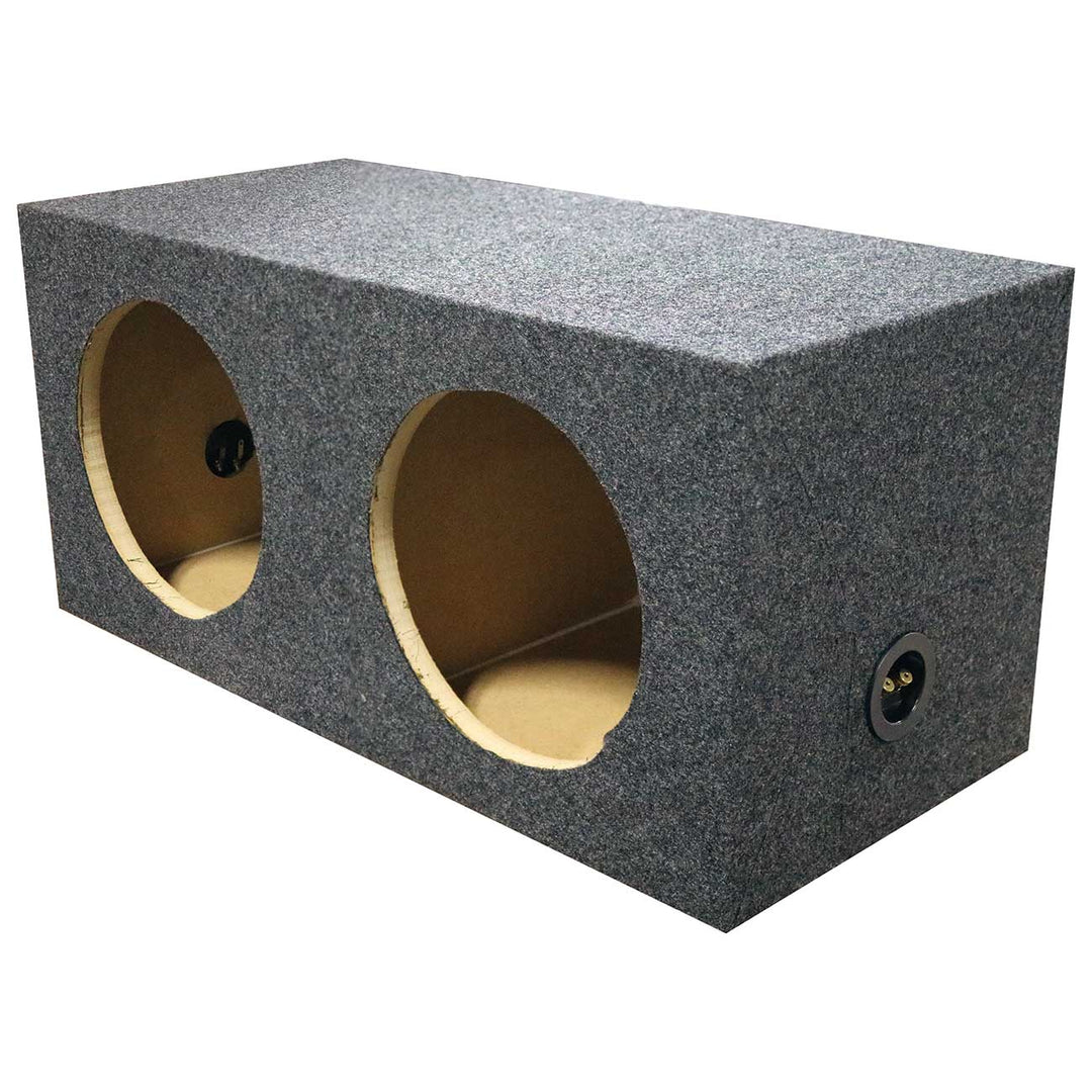 Dual 10" Sealed Subwoofer Enclosure - 1.20 cu.ft. Per Sub