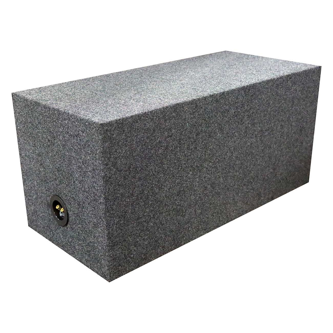 Dual 10" Sealed Subwoofer Enclosure - 1.20 cu.ft. Per Sub