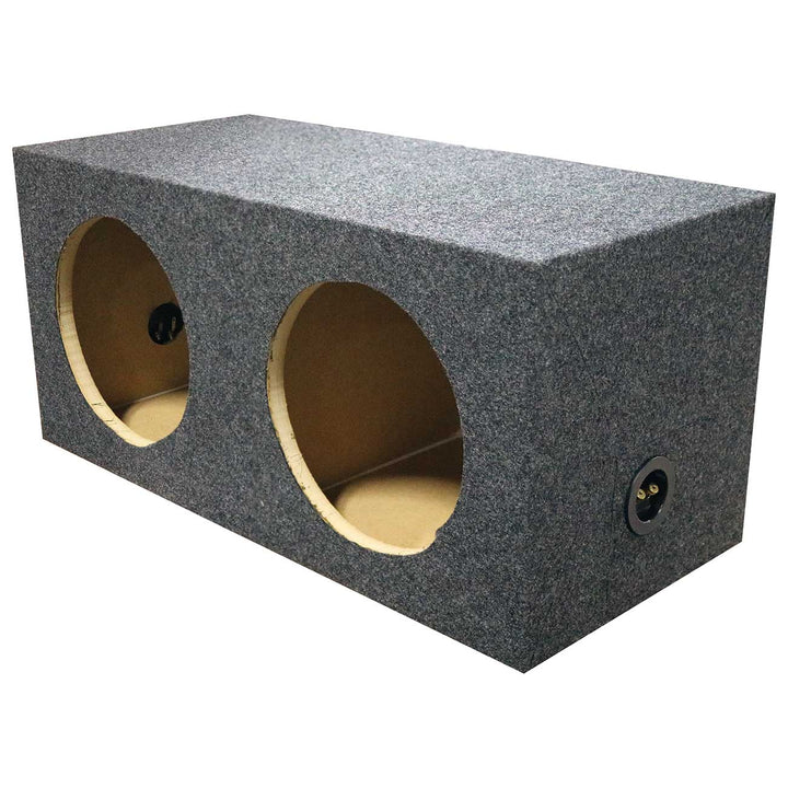 Dual 12" Sealed Subwoofer Enclosure - 1.20 cu.ft. Per Sub