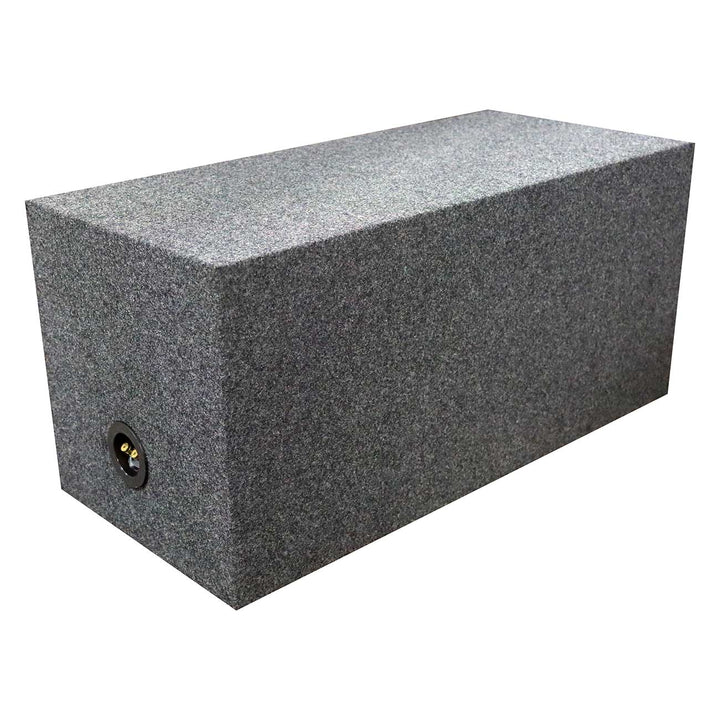 Dual 12" Sealed Subwoofer Enclosure - 1.20 cu.ft. Per Sub
