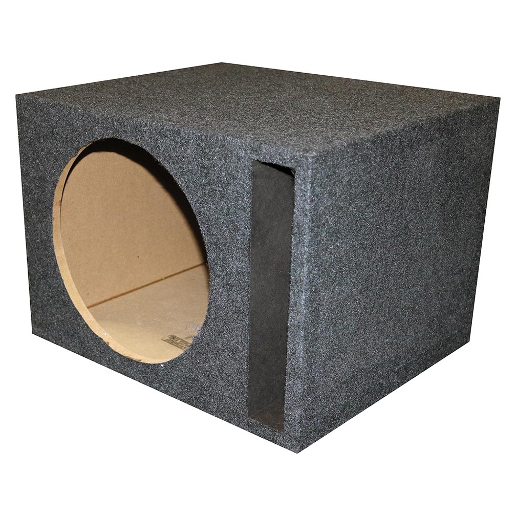 Single 10" Slot Ported Subwoofer Enclosure - 1.10 cu.ft. Tuned to 38Hz