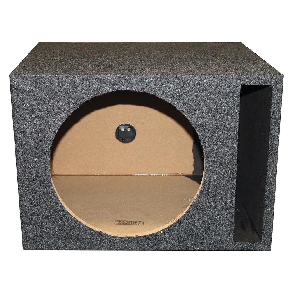 Single 10" Slot Ported Subwoofer Enclosure - 1.10 cu.ft. Tuned to 38Hz