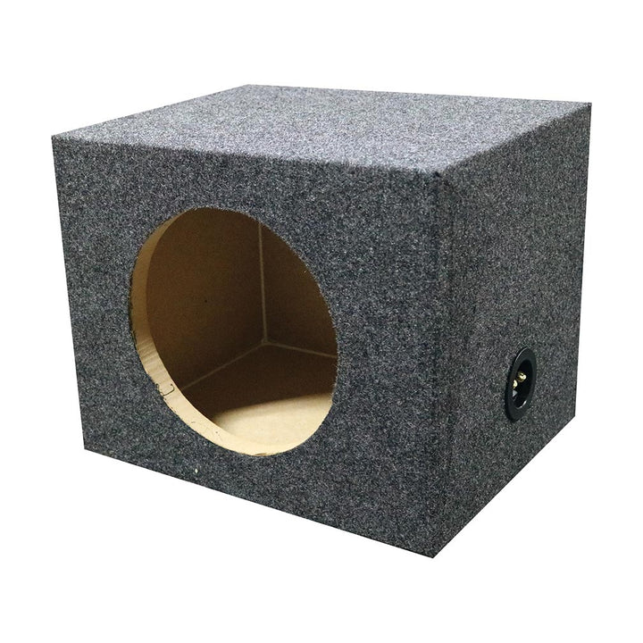 Single 10" Sealed Subwoofer Enclosure with 1" MDF Baffle - 1.20 cu.ft.