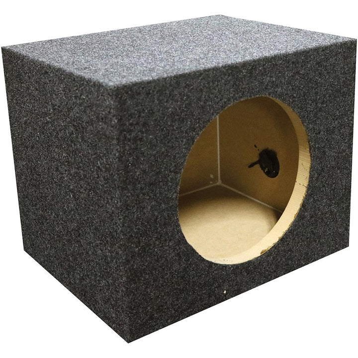 Single 10" Sealed Subwoofer Enclosure with 1" MDF Baffle - 1.20 cu.ft.