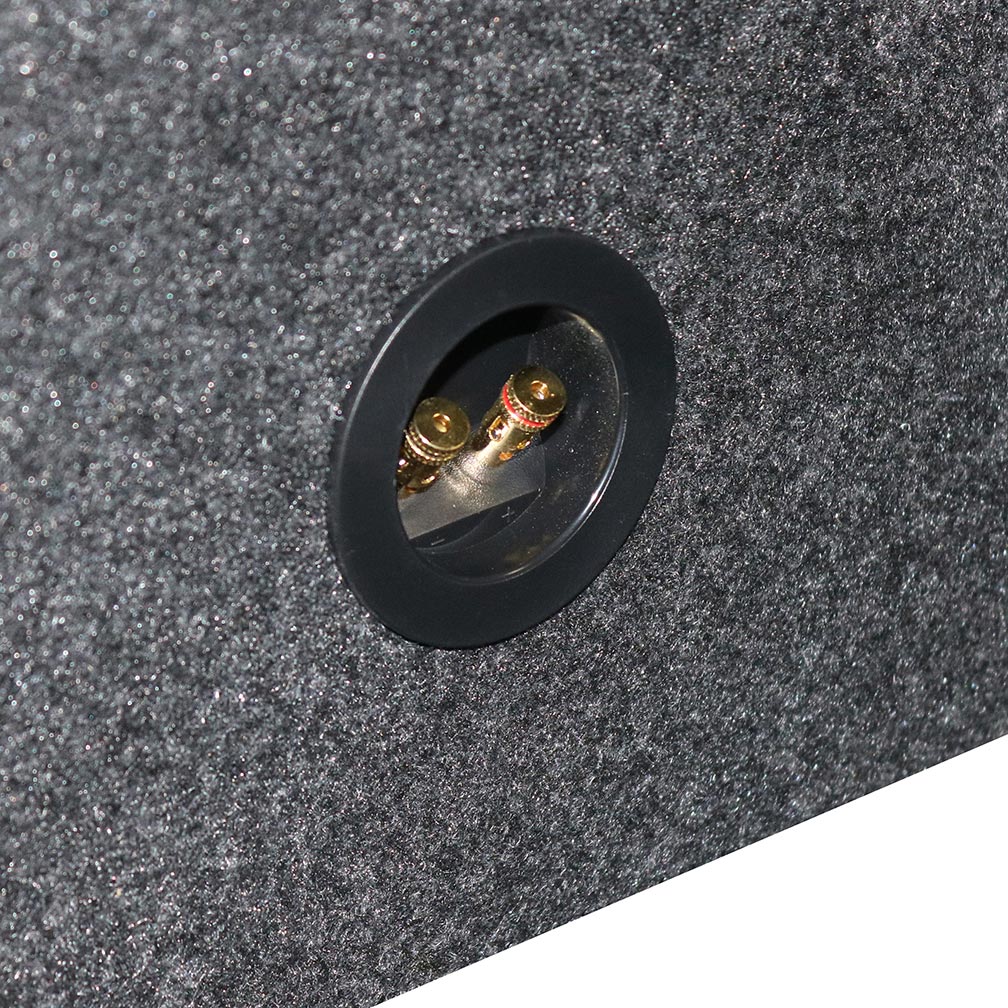 Single 10" Sealed Subwoofer Enclosure with 1" MDF Baffle - 1.20 cu.ft.