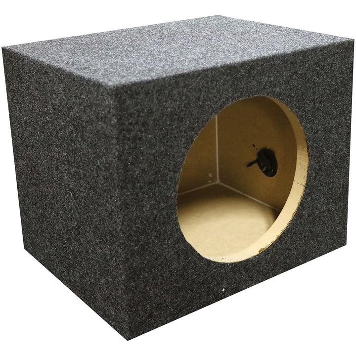 Single 12" Sealed Subwoofer Enclosure with 1" MDF Baffle - 1.20 cu.ft.