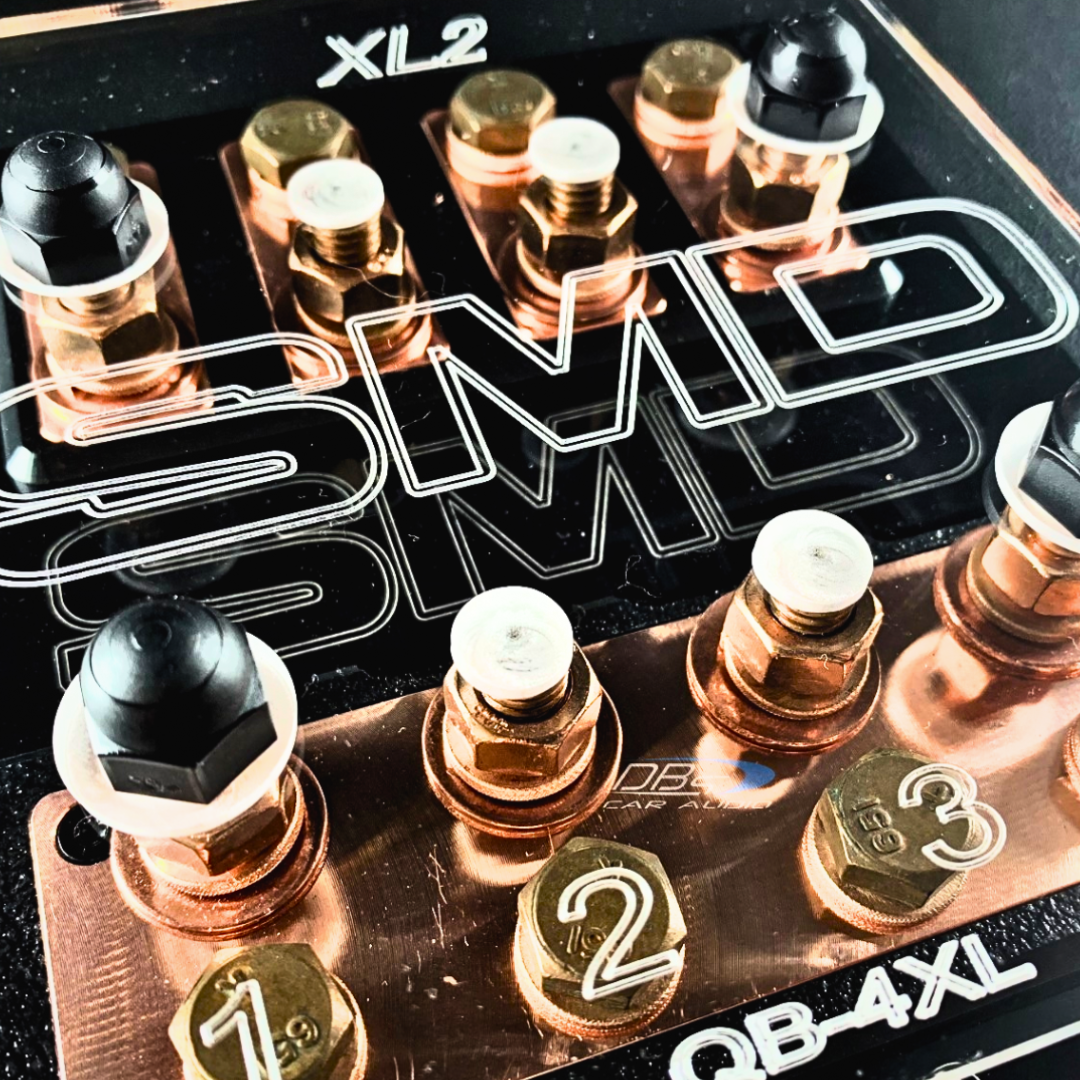 SMD Quad XL2 4 Spot ANL Fuse Block - Copper Hardware