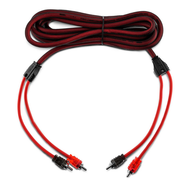 Cable Rca Ultra Flex DS18 R12 de 12 pies y 2 canales con funda de nailon, fabricado con alambre de cobre sin oxígeno
