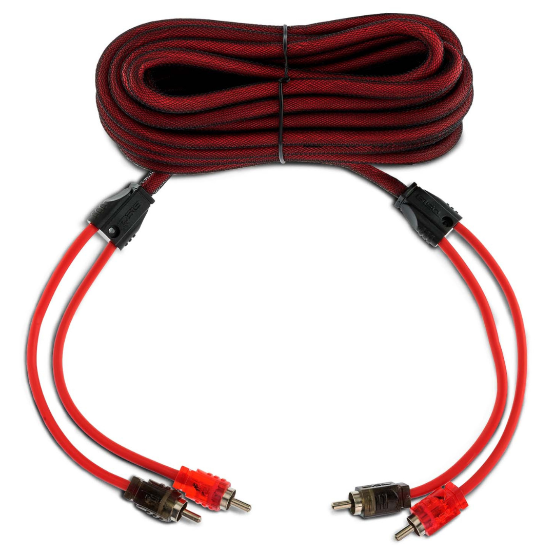 Cable Rca Ultra Flex DS18 R20 de 20 pies y 2 canales con funda de nailon, fabricado con alambre de cobre sin oxígeno