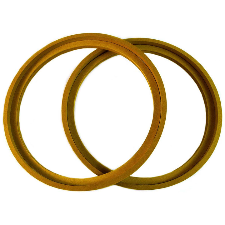 2x 12″ MDF Speaker Rings with Recess with Trim Bezels - 1/2″ Extension