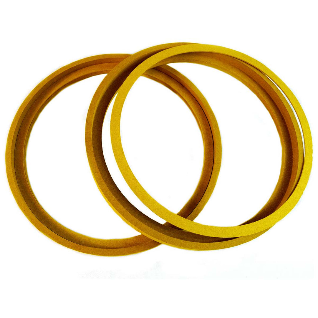 2x 12″ MDF Speaker Rings with Recess with Trim Bezels - 1/2″ Extension