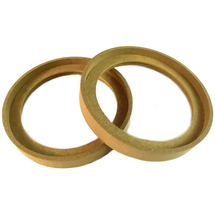2x 6.5″ MDF Speaker Rings with Recess with Trim Bezels  – 3/4″ Extension