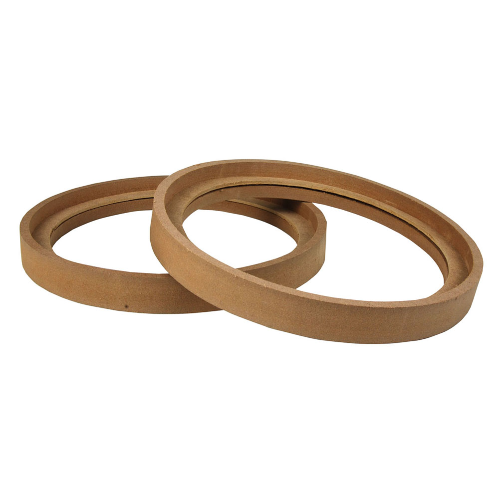 2x 8″ MDF Speaker Rings with Recess with Trim Bezels - 3/4″ Extension