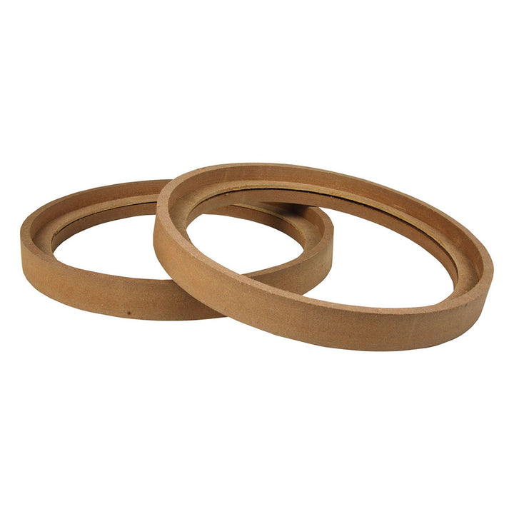 2x 8″ MDF Speaker Rings with Recess with Trim Bezels - 3/4″ Extension