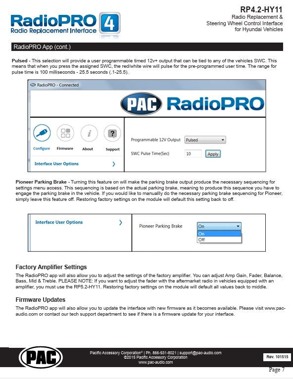 Pac-Audio RP4.2-HY11 Radio Replacement Interface Module for Select 2011-2016 Hyundai Vehicles