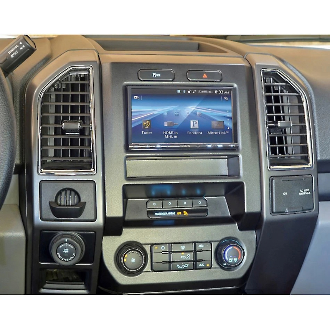 Pac-Audio RPK4-FD2201 Radio Replacement Kit with Climate Controls for Select 2015-2020 Ford F-150, F-250, F-350, F-450 or F-550 Pickup Trucks