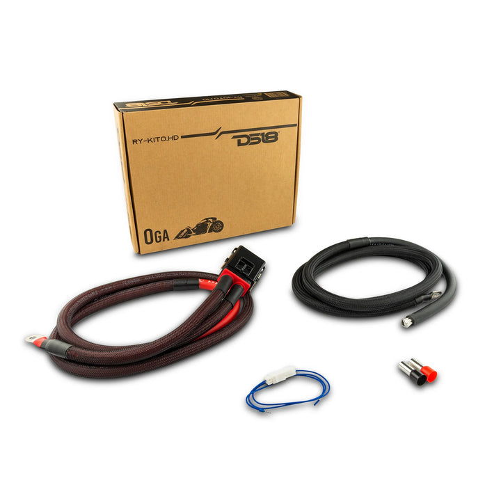 DS18 RY-KIT0.HD Kit de amplificador de cobre OFC calibre 1/0 para Harley Davidson de 1996 en adelante