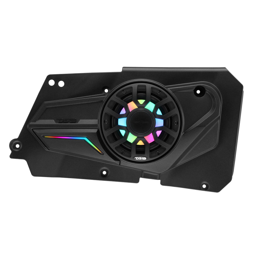 DS18 Rear Door Panels for 6.5” Speakers with LEDs - Fits 2014–2023 Polaris RZR-XP