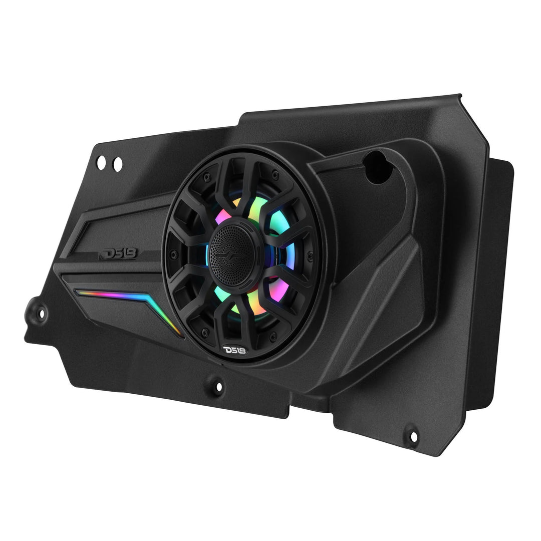 DS18 Rear Door Panels for 6.5” Speakers with LEDs - Fits 2014–2023 Polaris RZR-XP