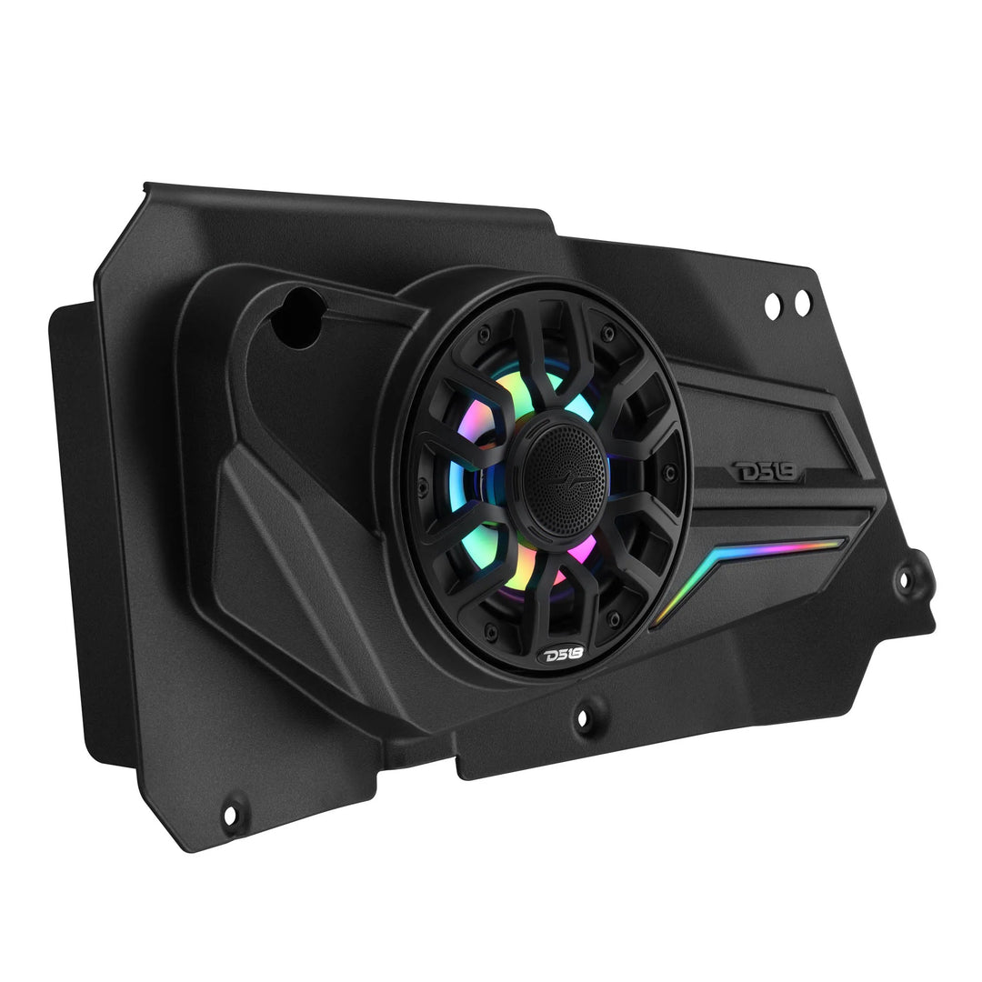 DS18 Rear Door Panels for 6.5” Speakers with LEDs - Fits 2014–2023 Polaris RZR-XP