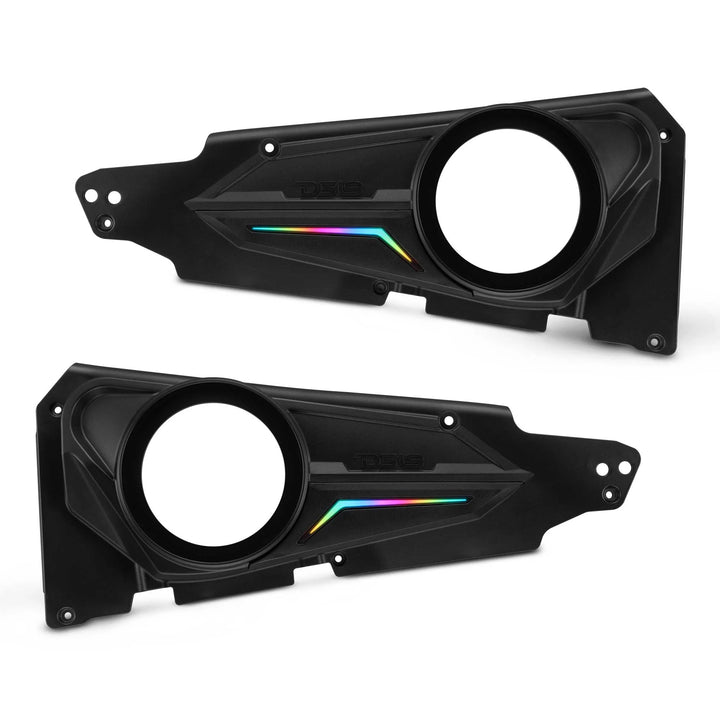 DS18 Front Door Panels for 6.5” Speakers with LEDs - Fits 2014–2023 Polaris RZR-XP