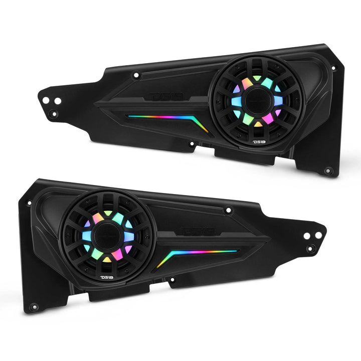 DS18 Front Door Panels for 6.5” Speakers with LEDs - Fits 2014–2023 Polaris RZR-XP