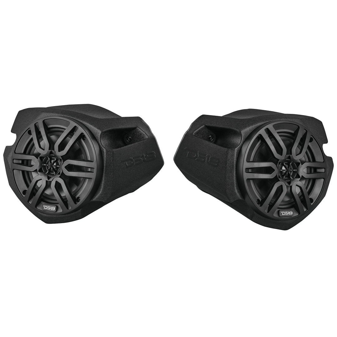 DS18 Front Kick Panel Enclosures for 6.5" Speakers - Fits 2014-2022 Polaris RZR